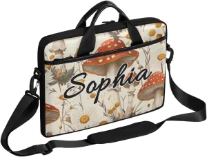 TropicalLife Personalized Laptop Bag 15 Inch Custom Sleeve Case with Handle Shoulder Strap Computer Messenger Bag