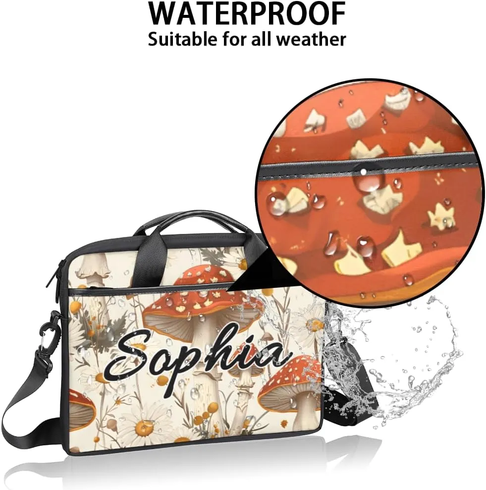 TropicalLife Personalized Laptop Bag 15 Inch Custom Sleeve Case with Handle Shoulder Strap Computer Messenger Bag
