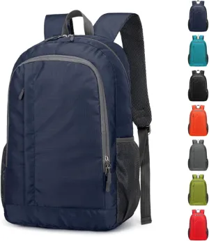 Ultra Lightweight-Packable-Hiking-Backpack Foldable Travel Camping Daypack Casual Outdoor Water-resistant 25L Backpacks (Dark Blue)