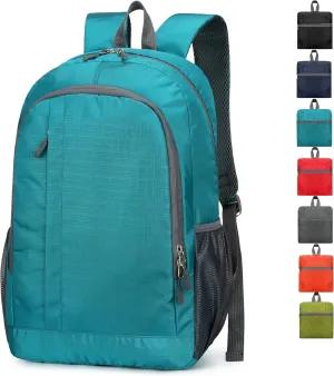 Ultra Lightweight-Packable-Hiking-Backpack Foldable Travel Camping Daypack Casual Outdoor Water-resistant 25L Backpacks (Lake Blue)