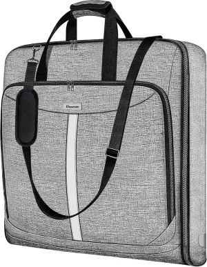 UNIQUEBELLA Garment Bags, Large Carry On Suit Bag for Travel & Business Trip With Shoulder Strap & Pockets for Men Women, Hanging Suitcase Luggage Travel Bags