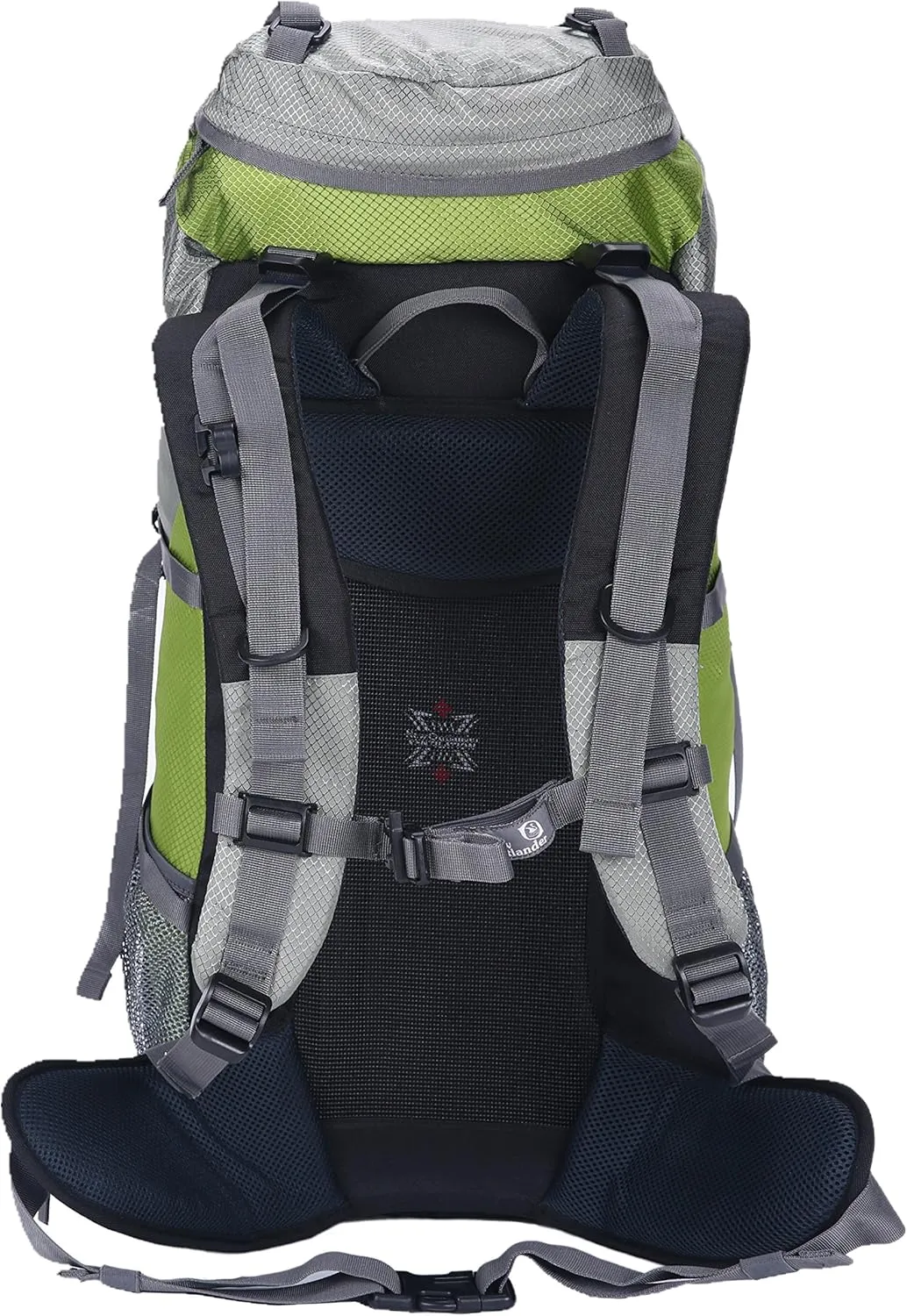 UNISTRENGH 45L 5L Hiking Backpack Nylon Water-resistant Internal Frame Trekking Bag with Rain Cover for Outdoor Sports Climbing Camping Travel Mountaineering (Light Green)
