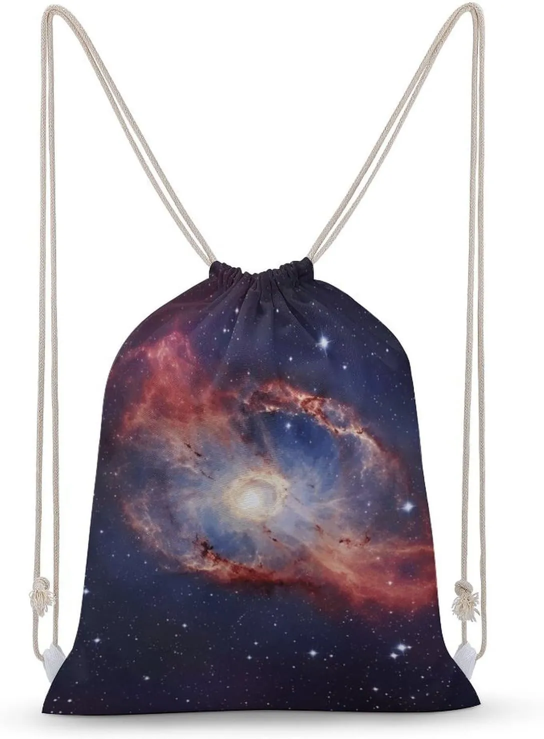 Universe Gala Drawstring Backpack for Women Men Drawstring Bag for Travel Swimming Sports Gym Bag