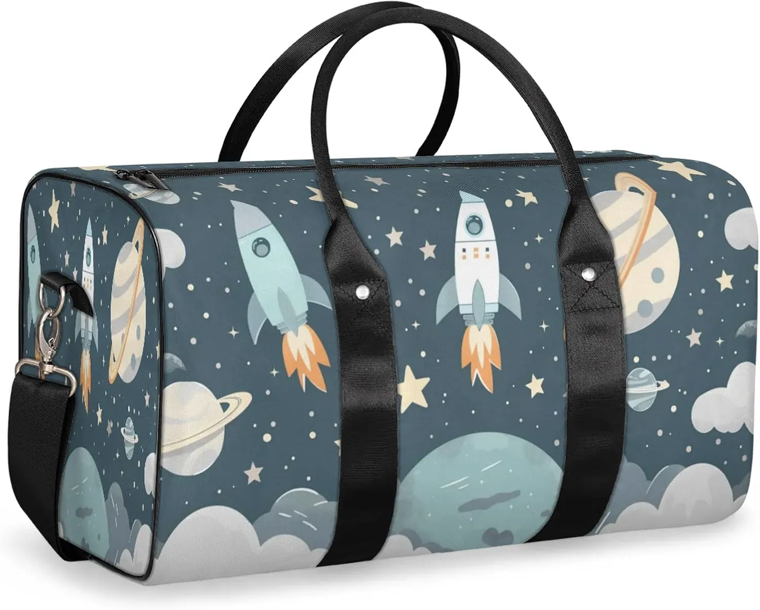 Universe Galaxy Space Travel Bag for Men Women, Gym Duffle Bags for Travel, Carry On Luggage Bag, Weekender Overnight Workout Bags