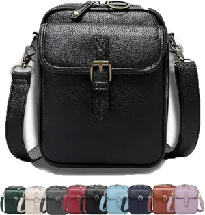 Urvashi Crossbody Leather Bag for Women, Anti-Theft Vintage Shoulder Messenger Bags