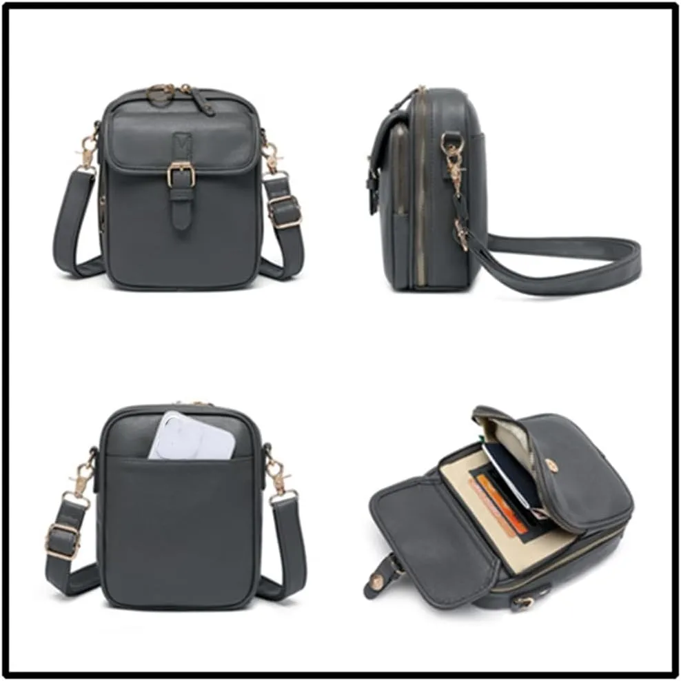 Urvashi Crossbody Leather Bag,Anti Theft Urvashi Cross Body Bags for Women with 10 Card Rfid