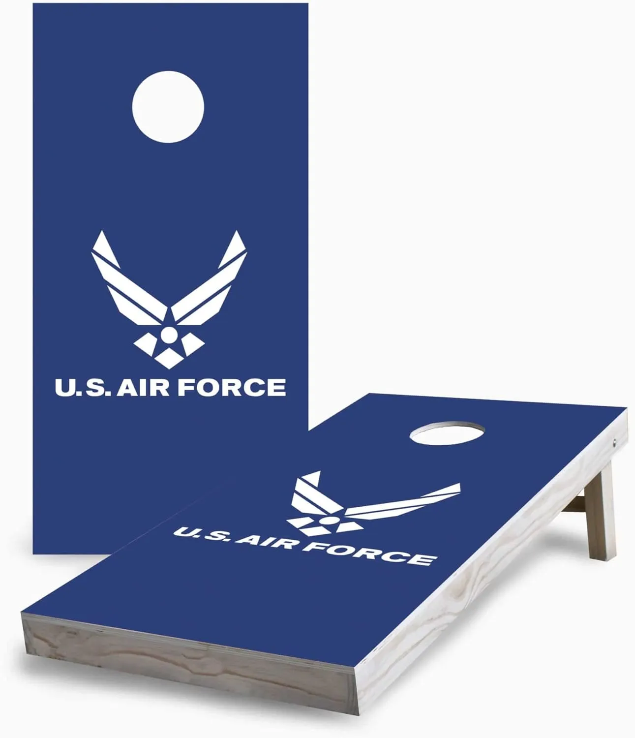 U.S. Air Force Corn Hole Board Game Set - Choose Accessories - Includes 2 Boards, 8 Bags and More
