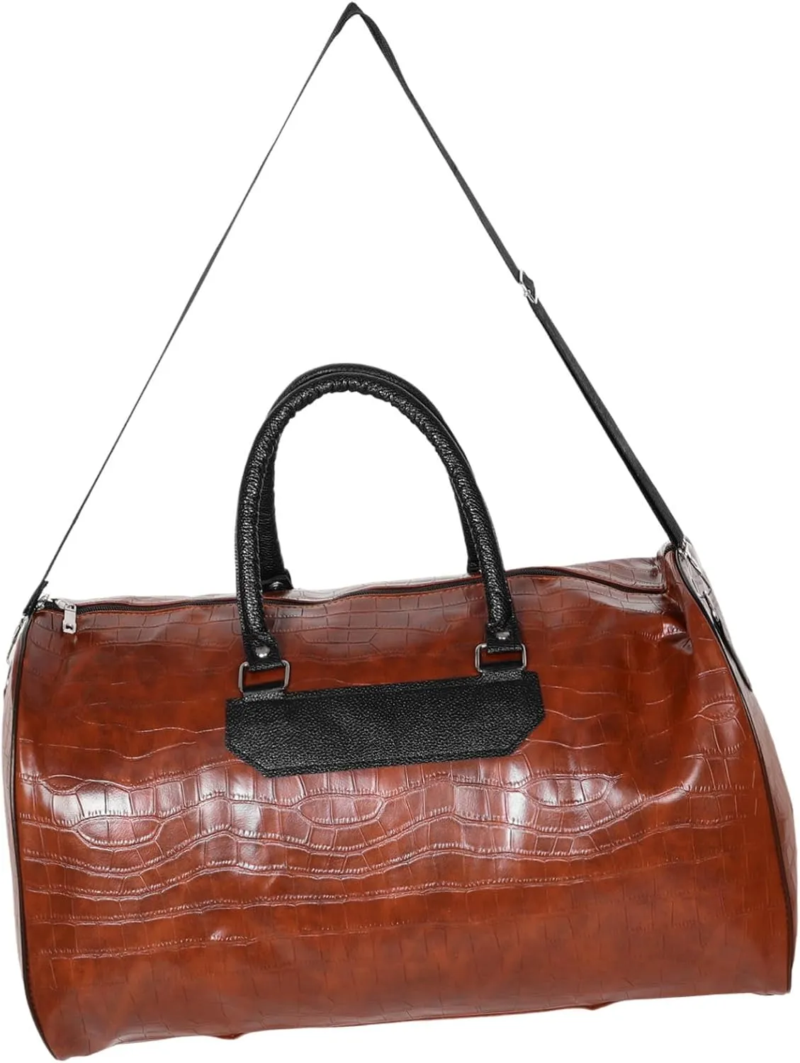 VANZACK Camping Handbag Men's Business Luggage Bag Multifunctional Organizer Comfortable Pu Leather Travel Bag
