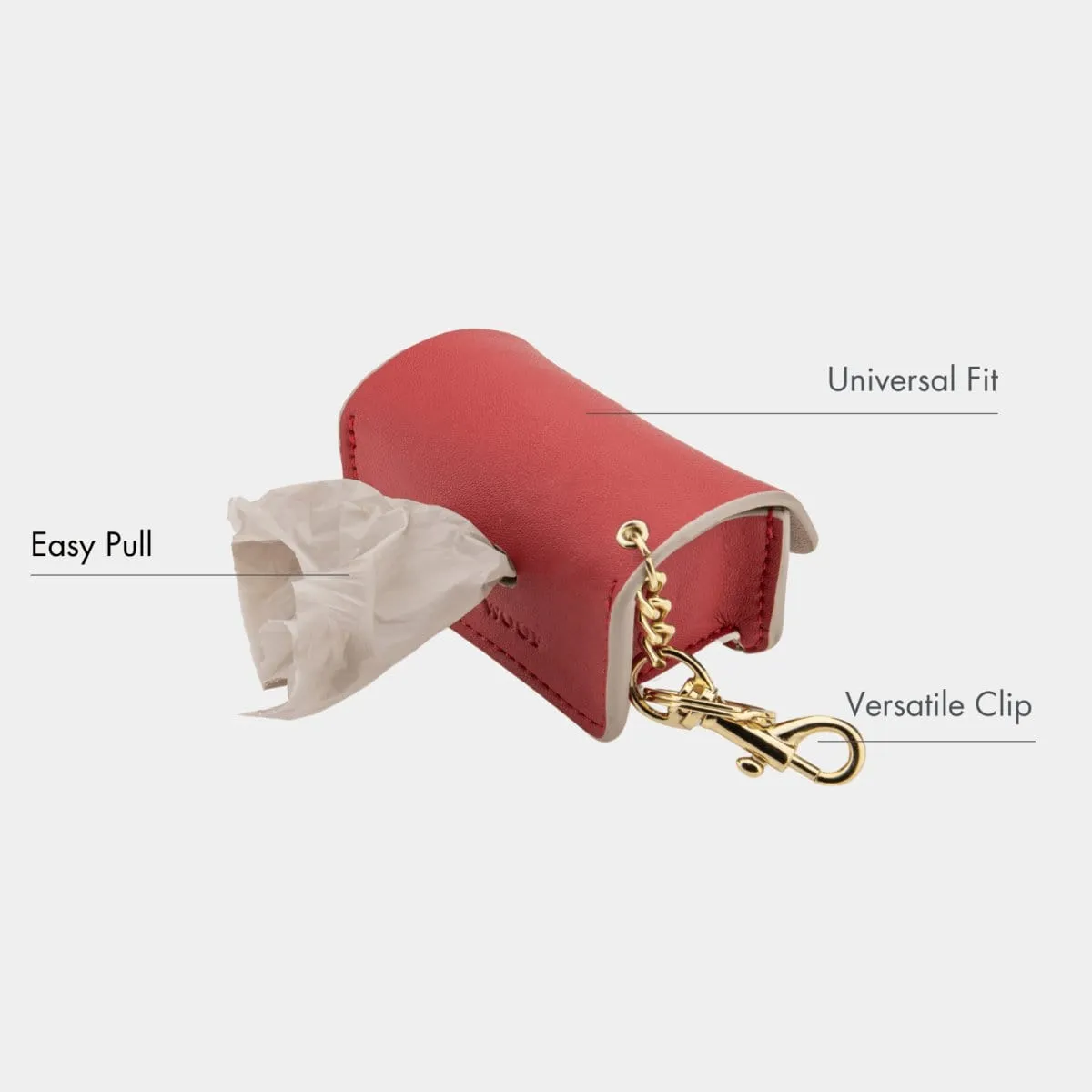 Vegan Leather Waste Bag Holder | Multiple Colours