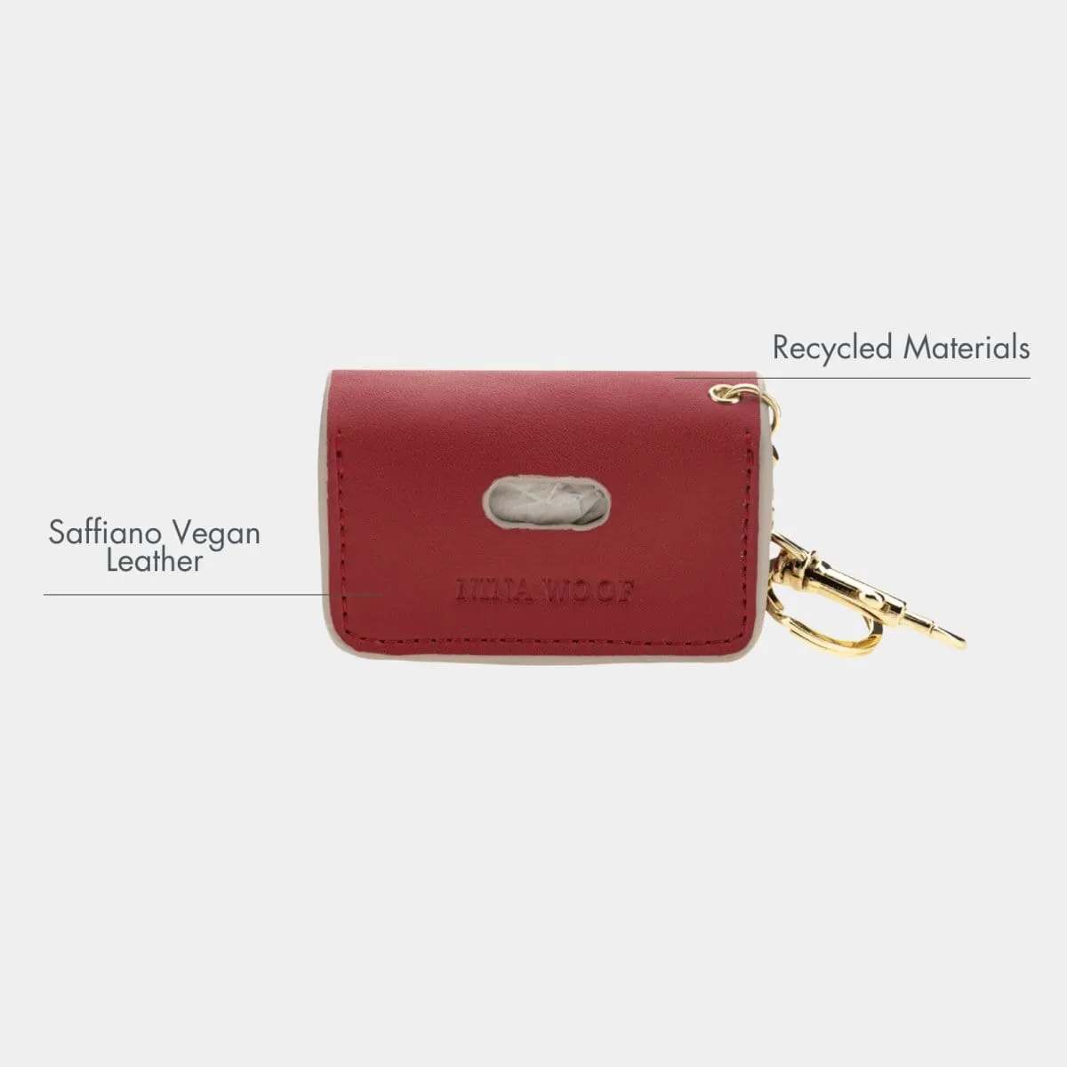 Vegan Leather Waste Bag Holder | Multiple Colours