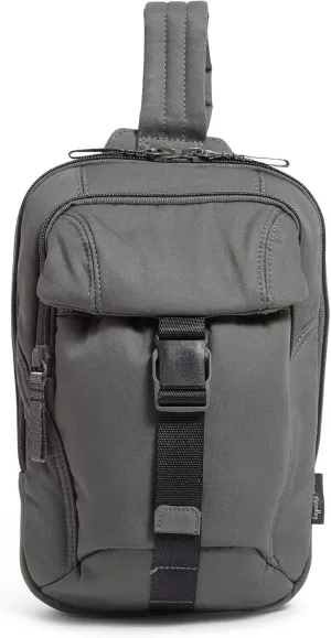 Vera Bradley Women's Cotton Utility Sling Backpack, Galaxy Gray - Recycled Cotton, One Size