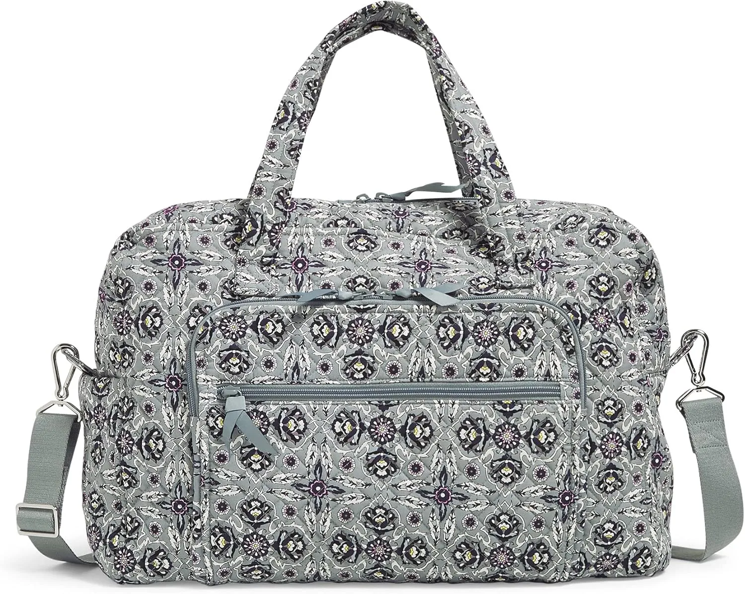Vera Bradley Women's Weekender Travel Bag, Plaza Tile-Recycled Cotton, One Size