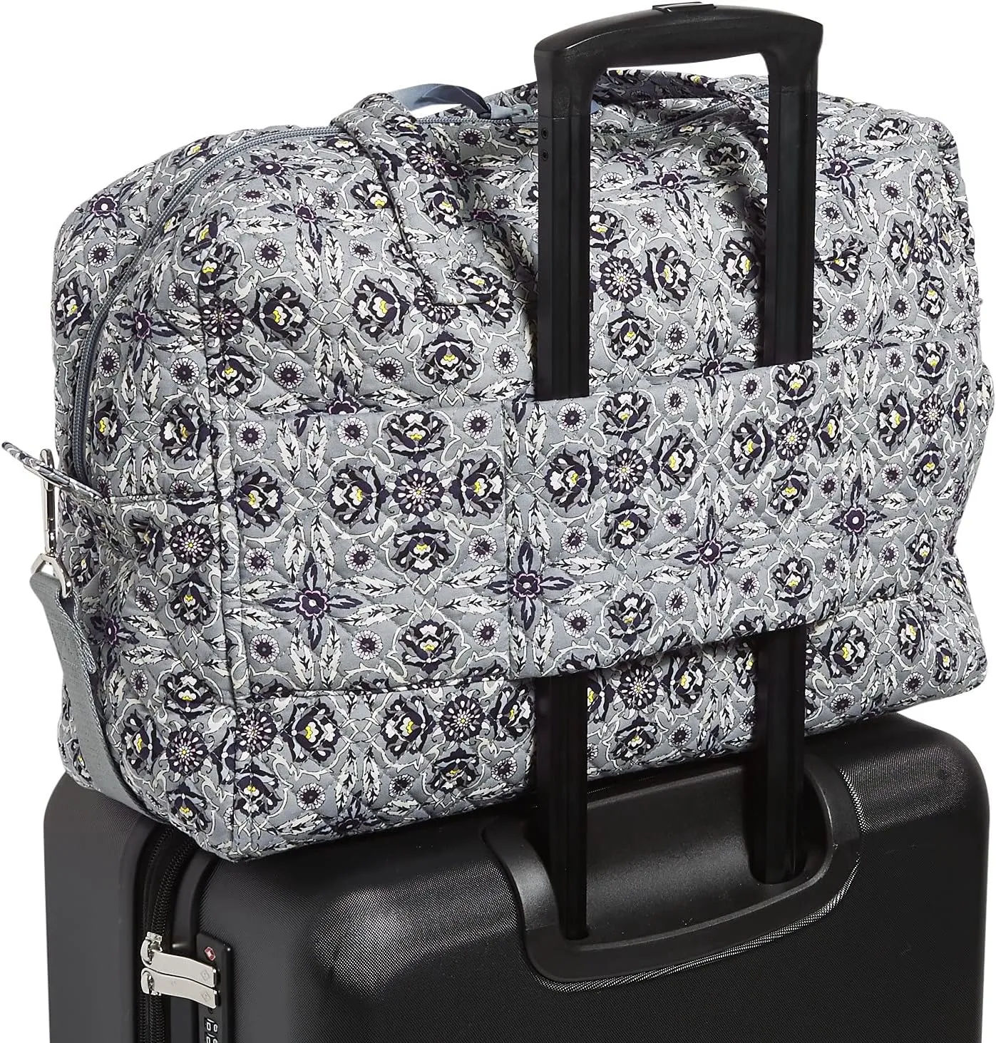 Vera Bradley Women's Weekender Travel Bag, Plaza Tile-Recycled Cotton, One Size