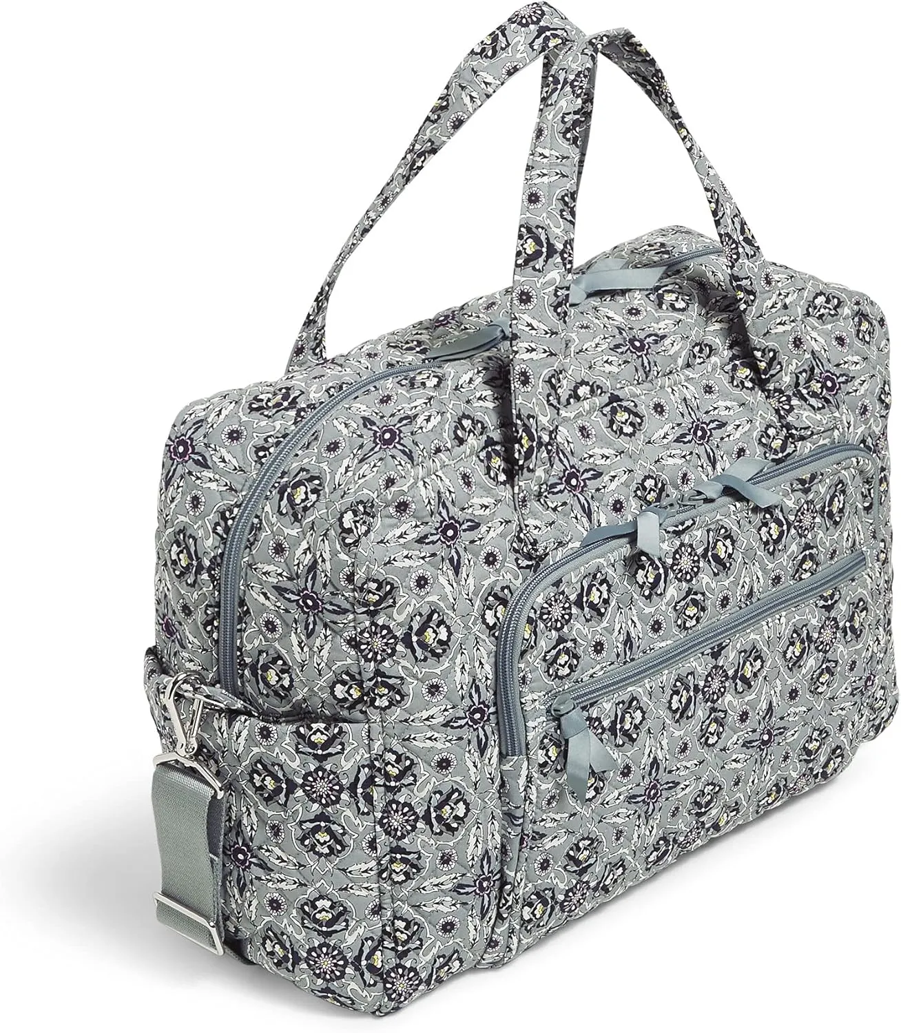 Vera Bradley Women's Weekender Travel Bag, Plaza Tile-Recycled Cotton, One Size