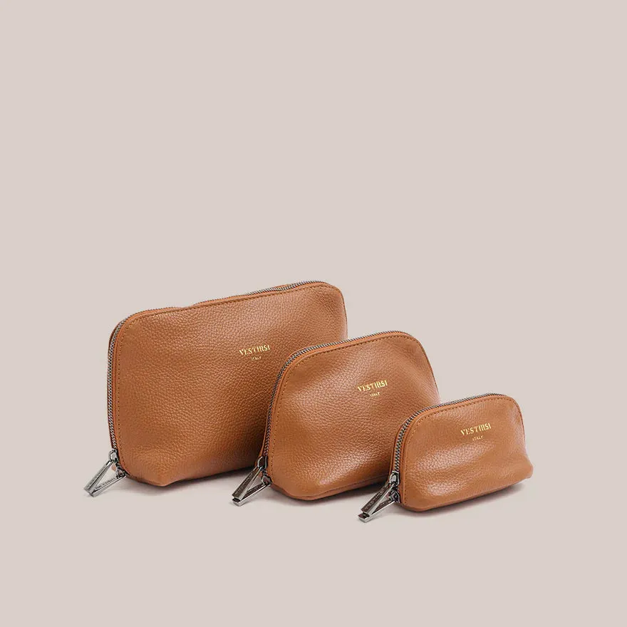 Vestirsi Cosmetics Pouch Trio Tan