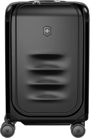 Victorinox Spectra 3.0 Frequent Flyer Carry-On - Modern Hardside Carry-On Luggage - Rolling Suitcase with Spinner Wheels - Holds Travel Accessories - 37 Liters, Black