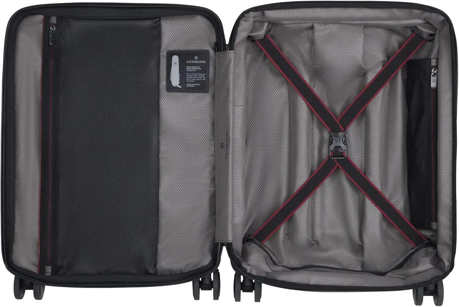 Victorinox Spectra 3.0 Frequent Flyer Plus Carry-On - Modern Hardside Carry-On Luggage - Rolling Suitcase with Spinner Wheels - Holds Travel Accessories - 45 Liters, Red