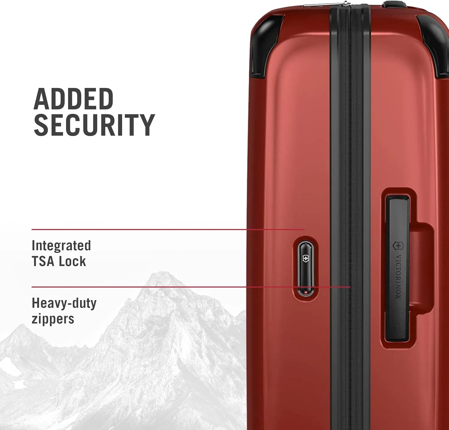 Victorinox Spectra 3.0 Frequent Flyer Plus Carry-On - Modern Hardside Carry-On Luggage - Rolling Suitcase with Spinner Wheels - Holds Travel Accessories - 45 Liters, Red