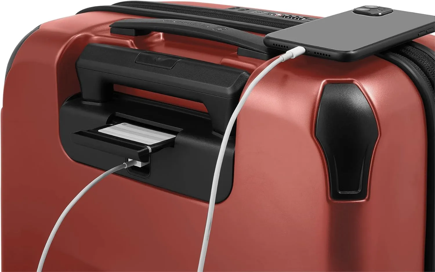 Victorinox Spectra 3.0 Frequent Flyer Plus Carry-On - Modern Hardside Carry-On Luggage - Rolling Suitcase with Spinner Wheels - Holds Travel Accessories - 45 Liters, Red