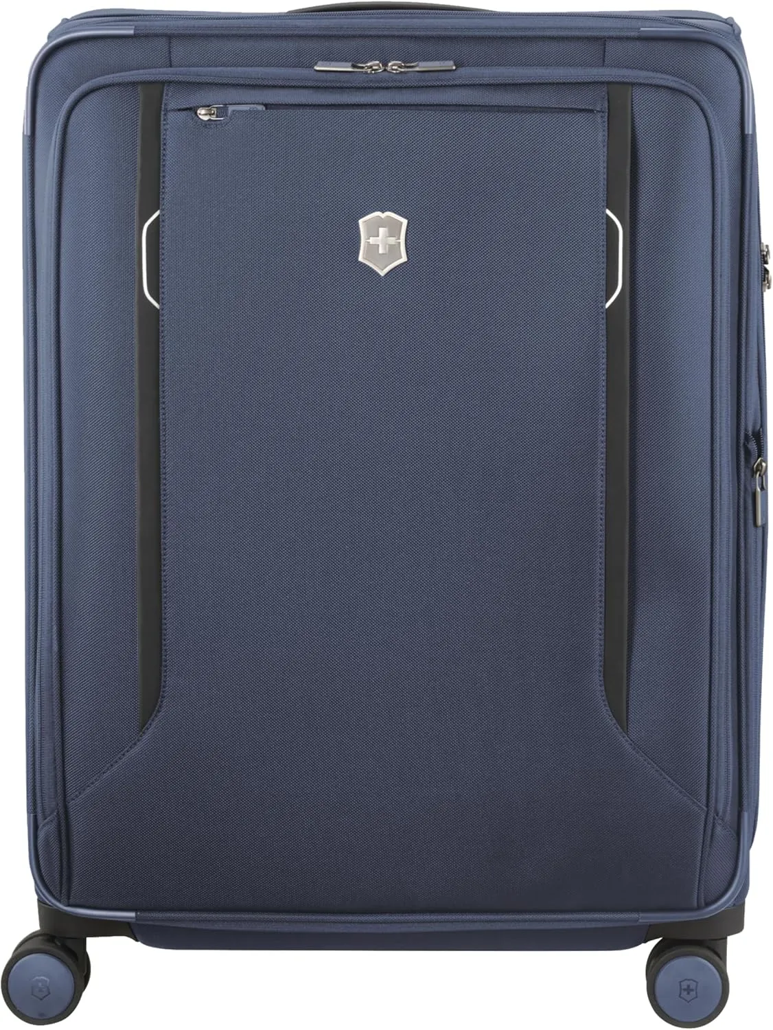 Victorinox Werks Traveler 6.0 Softside Large Case - Travel Luggage with Spinner Wheels - Suitcase with Combination Lock & Laptop Compartment - 104 Liters, Blue