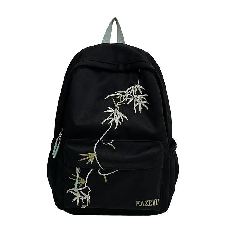 Vintage Chinese Style Embroidered Backpack – Unisex Large Capacity Casual Backpack
