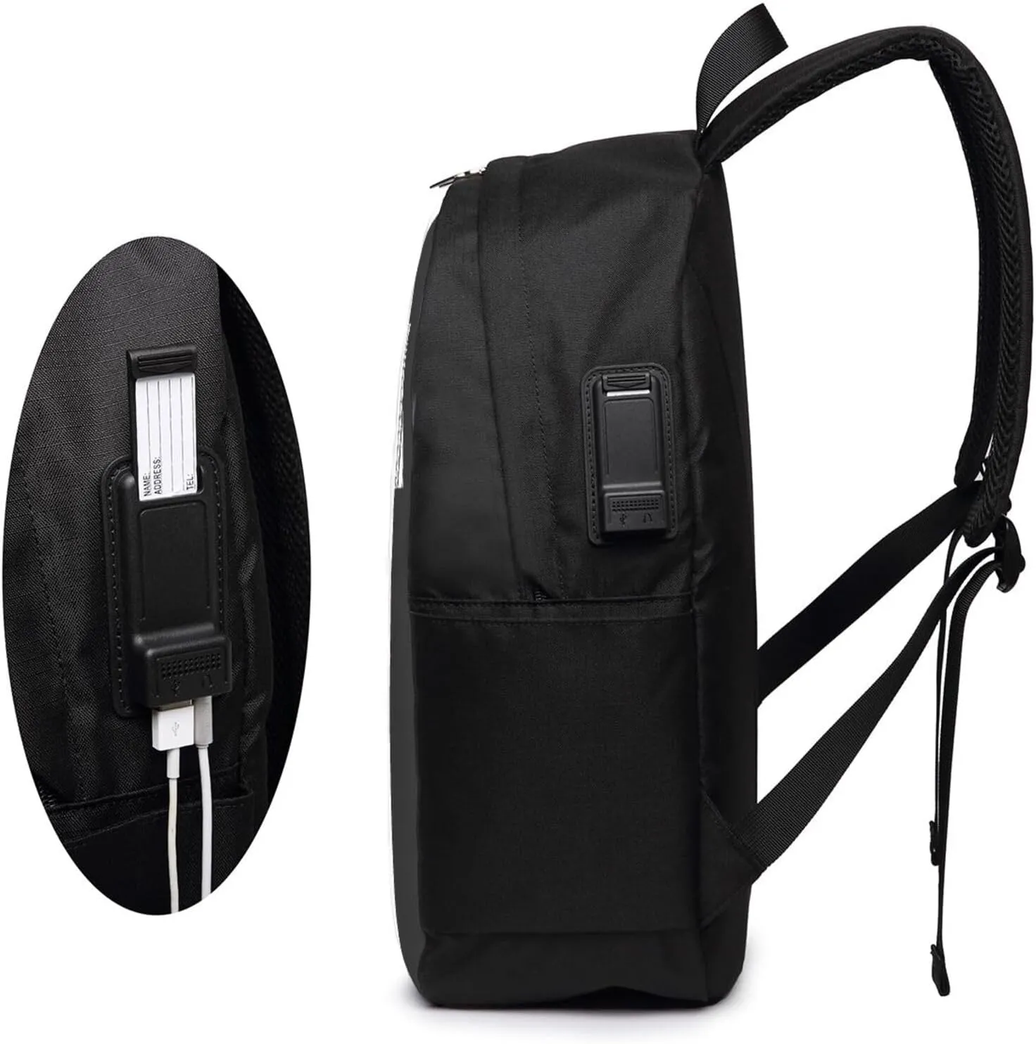Vintage Italia Italy Italian Flag Laptop Backpacks Travel Backpack Casual Business Daypack Sport Rucksack Computer Bag Fits up to 17 Inch Notebook with USB Port