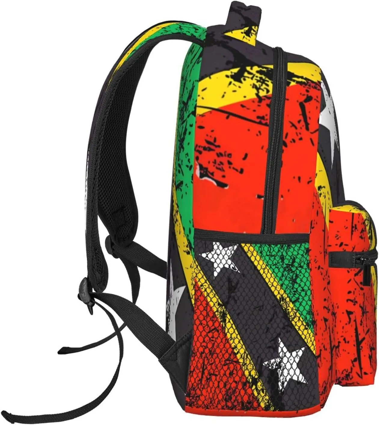 Vintage Saint Kitts And Nevis Flag Backpacks 15 Inch Laptop Backpack Multipurpose Double Shoulder Bag For Men Women Gifts
