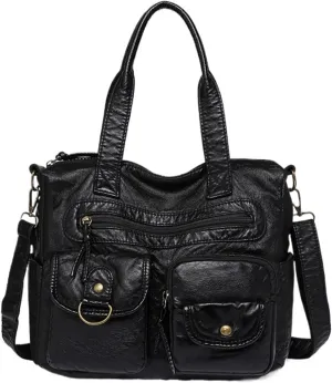 Vintage Soft Leather Shoulder Handbags