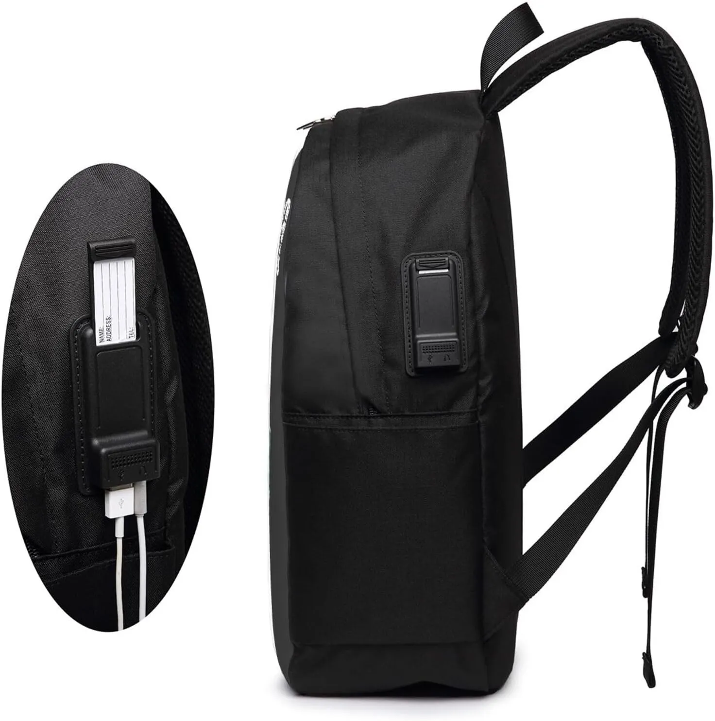 Vintage South Africa African Flag Laptop Backpacks Travel Backpack Casual Business Daypack Sport Rucksack Computer Bag Fits up to 17 Inch Notebook with USB Port