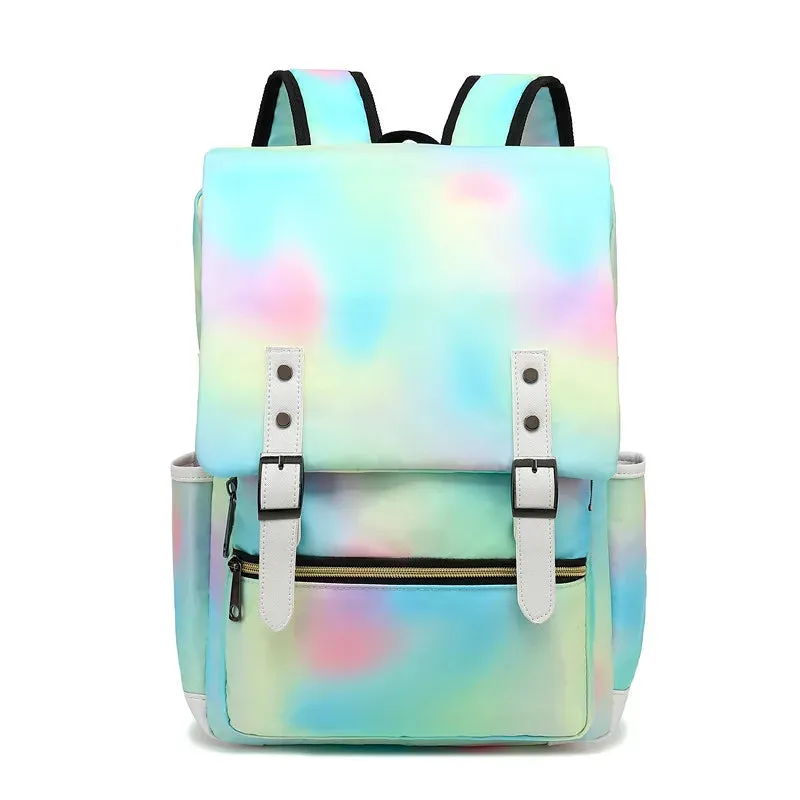 Vintage Unisex Oxford Waterproof Backpacks Large Capacity Men Travel Bag Women Students School Books 16 Inch Laptop Backpack