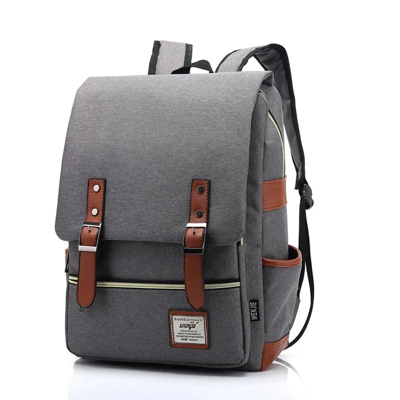 Vintage Unisex Oxford Waterproof Backpacks Large Capacity Men Travel Bag Women Students School Books 16 Inch Laptop Backpack