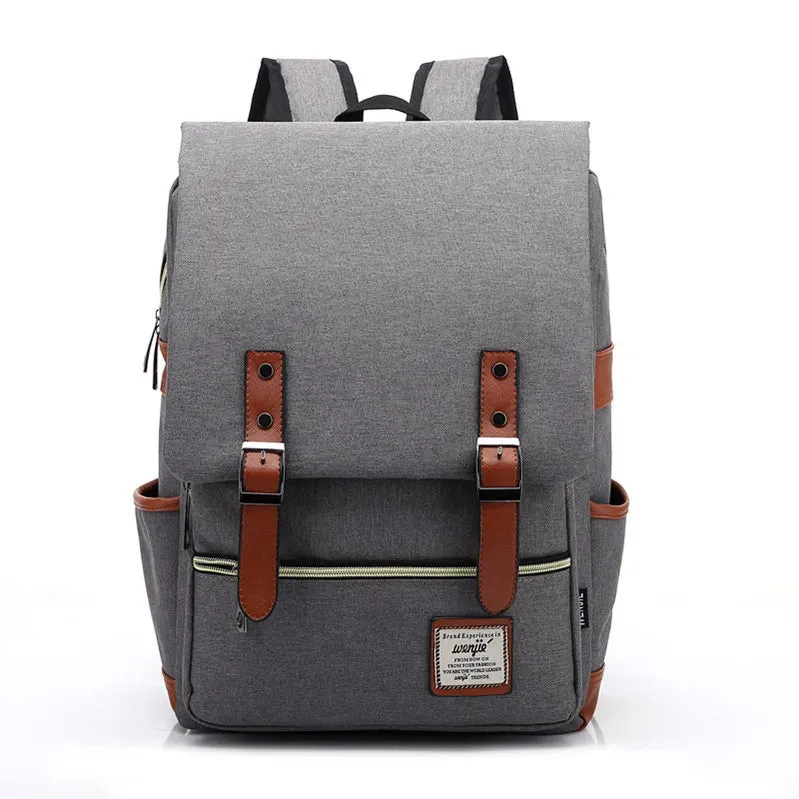 Vintage Unisex Oxford Waterproof Backpacks Large Capacity Men Travel Bag Women Students School Books 16 Inch Laptop Backpack