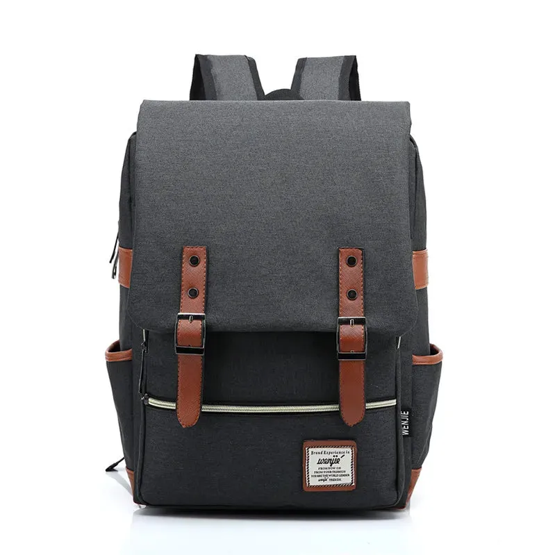 Vintage Unisex Oxford Waterproof Backpacks Large Capacity Men Travel Bag Women Students School Books 16 Inch Laptop Backpack