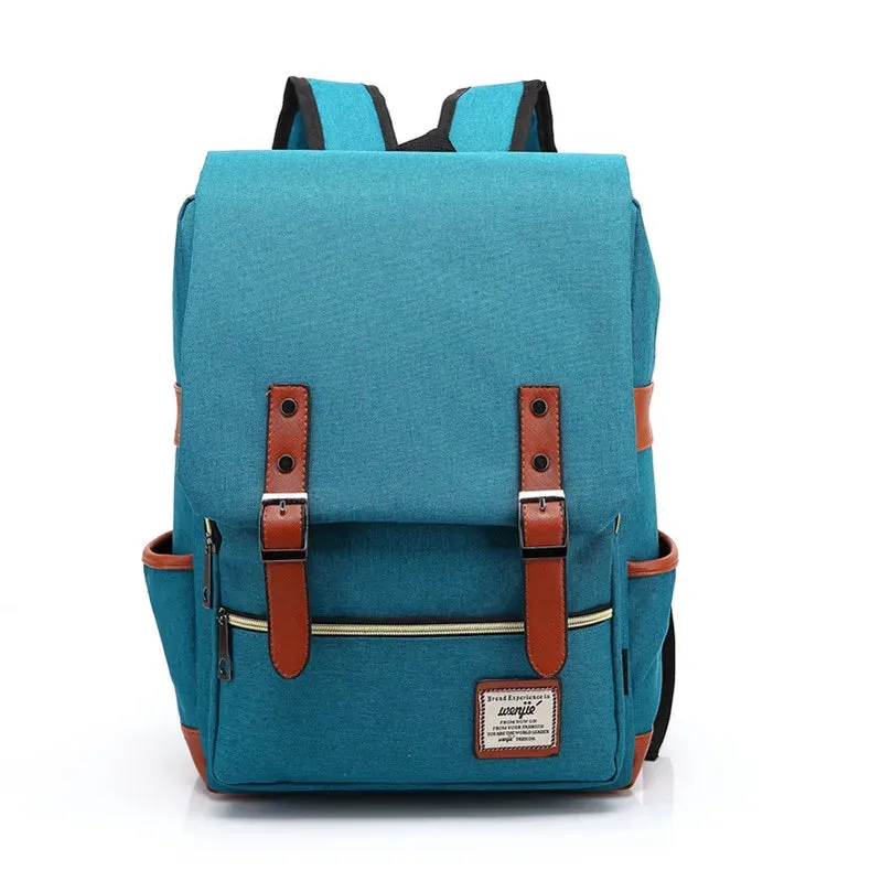 Vintage Unisex Oxford Waterproof Backpacks Large Capacity Men Travel Bag Women Students School Books 16 Inch Laptop Backpack