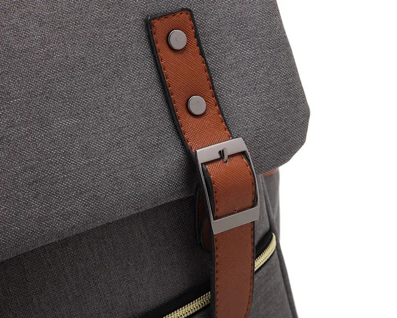 Vintage Unisex Oxford Waterproof Backpacks Large Capacity Men Travel Bag Women Students School Books 16 Inch Laptop Backpack