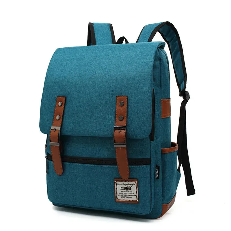 Vintage Unisex Oxford Waterproof Backpacks Large Capacity Men Travel Bag Women Students School Books 16 Inch Laptop Backpack