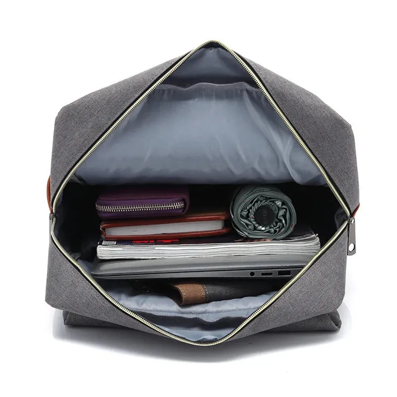 Vintage Unisex Oxford Waterproof Backpacks Large Capacity Men Travel Bag Women Students School Books 16 Inch Laptop Backpack