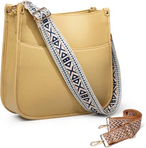Viva Terry Vegan Leather Crossbody Fashion Shoulder Bag Purse with Adjustable Strap