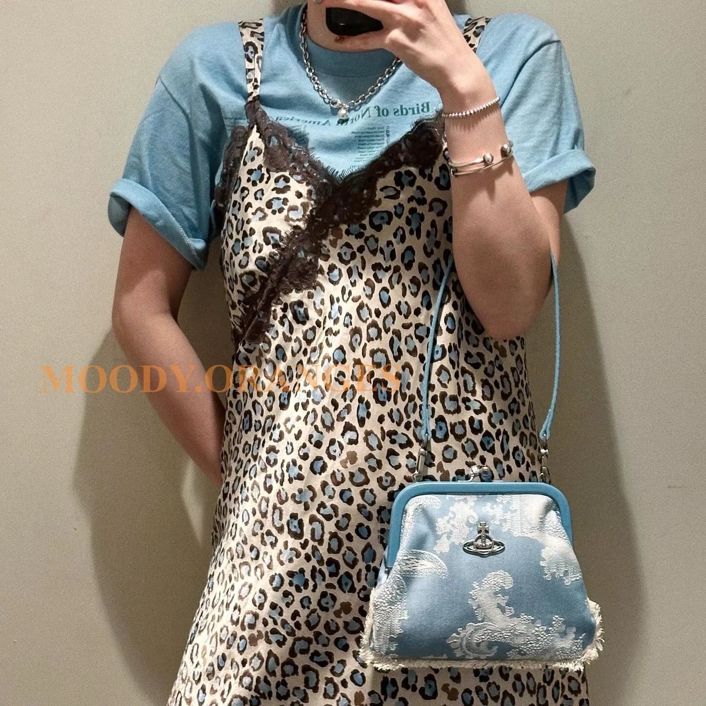 Vivienne Westwood Chelsea Cotton-Twill Bag Blue