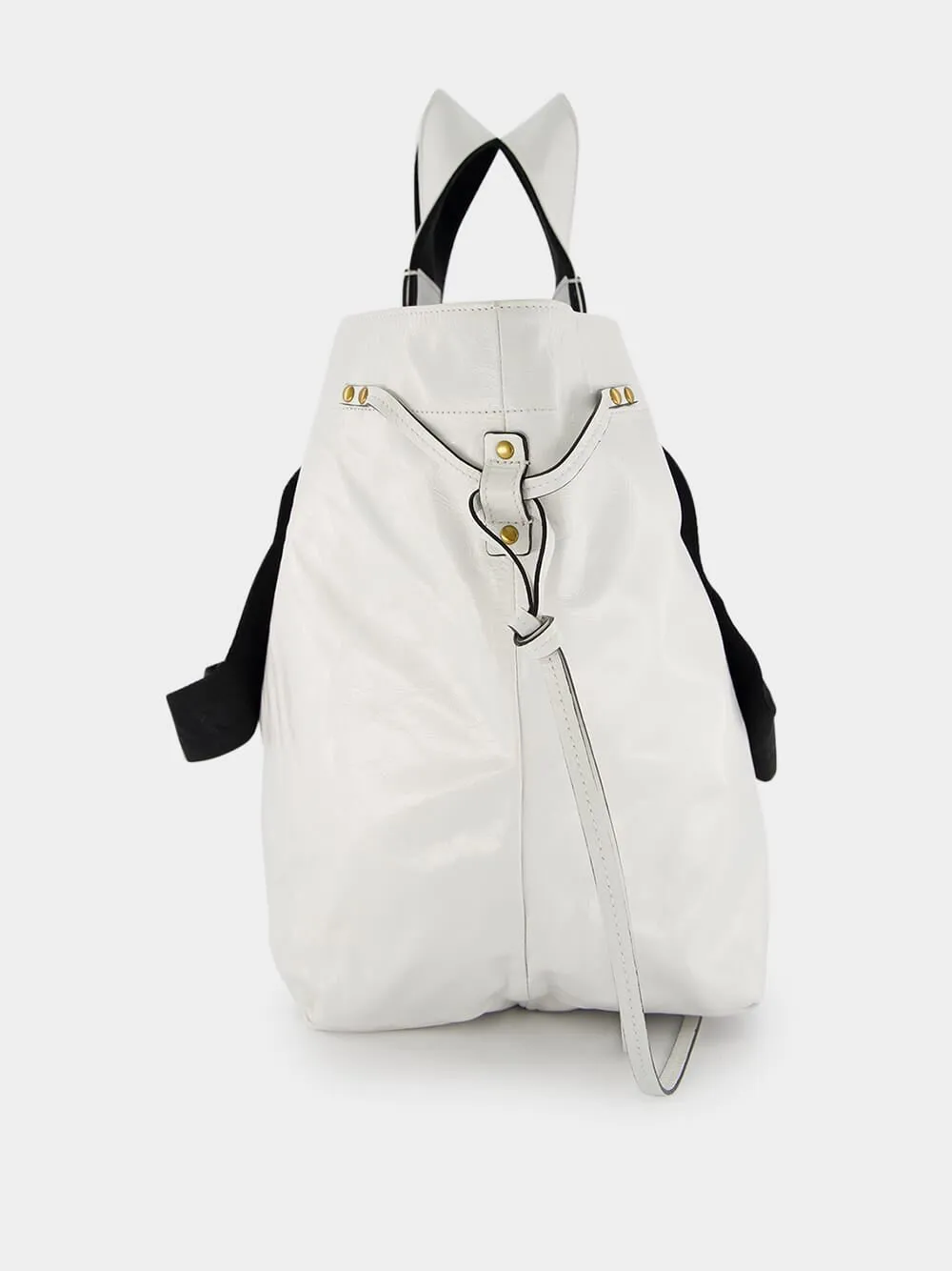 Wardy Crinkle-Effect Leather Tote Bag