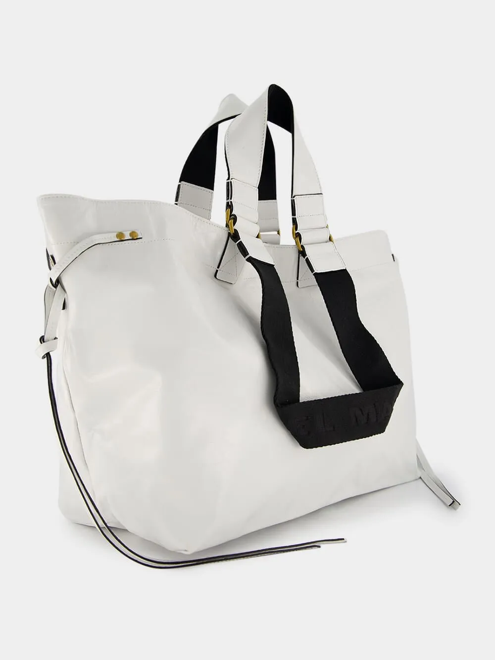 Wardy Crinkle-Effect Leather Tote Bag