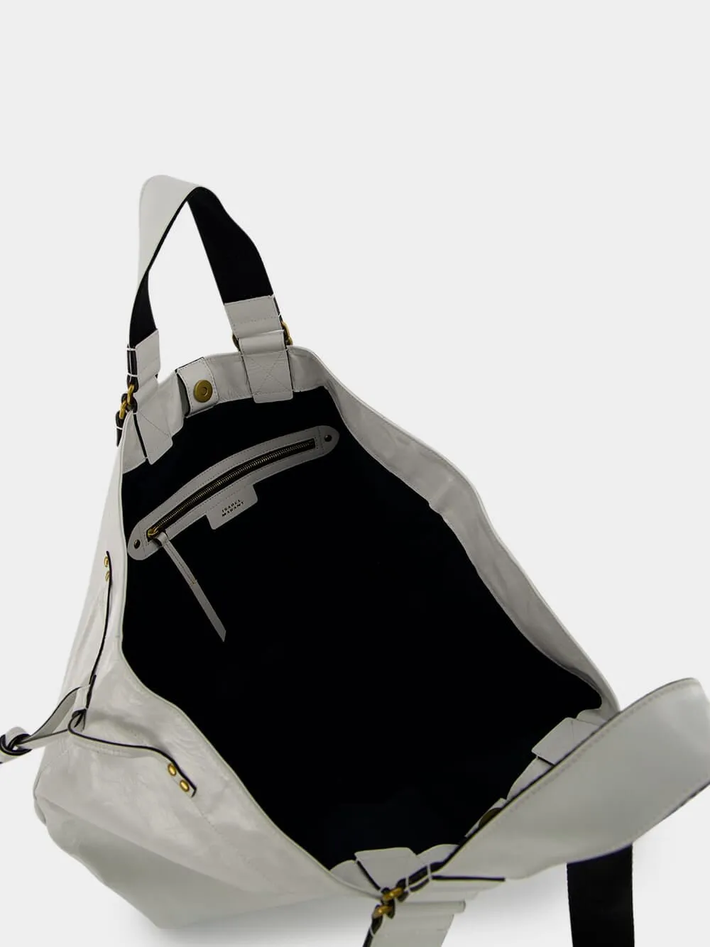 Wardy Crinkle-Effect Leather Tote Bag