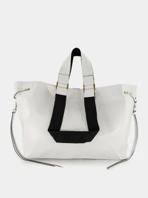 Wardy Crinkle-Effect Leather Tote Bag