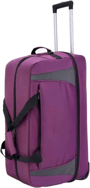 ​​Waterproof Foldable, Heavy-Duty Spinner Wheels Carry-On Luggage for Short Trip, Women's Expandable Wheeled Duffle Bag Maternity & Postpartum Organizer(Large)