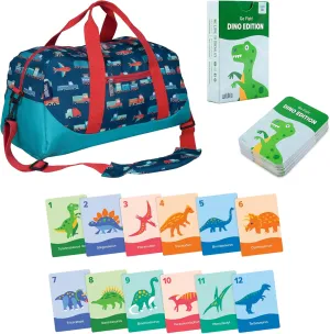 Wildkin Overnighter Duffel Bag and Go Fish! Card Game Bundle: Dive into Fun - Playful Adventures Packed and Ready to Go (Transportation)