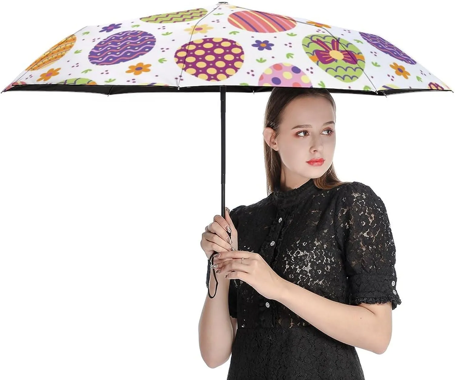Windproof Travel Umbrellas for Rain,Groovy Flame Fire Pattern Durable & Compact Umbrella-Waterproof Canopy for Backpack, Purse, Portable, Umbrella for Travel
