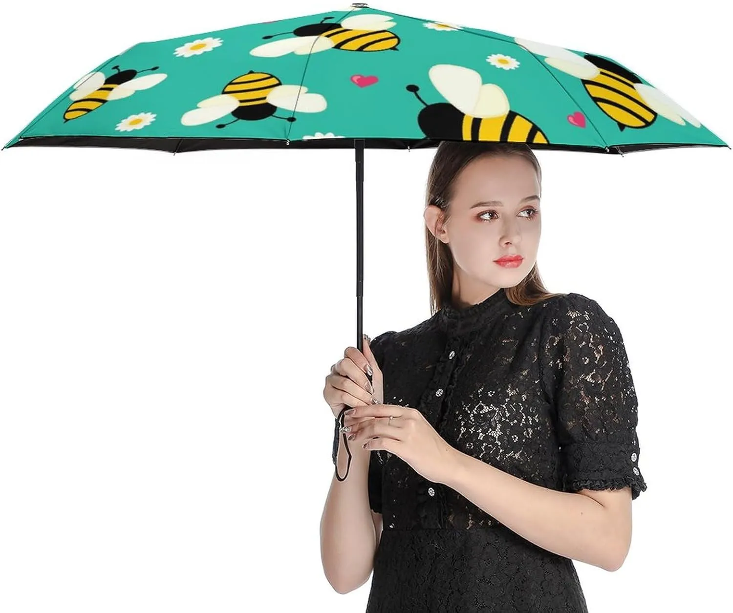 Windproof Travel Umbrellas for Rain,Tropical Summer Surfboard Durable & Compact Umbrella-Waterproof Canopy for Backpack, Purse, Portable, Umbrella for Travel