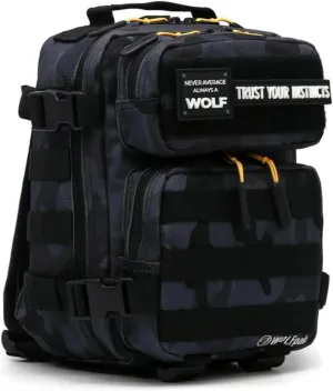 WOLFpak 9L Backpack Mini (Black Camo Orange) Small Tactical Backpack – 9L EDC Daypack, Compact & Water-Resistant Bag for Gym, Hiking, Commuting