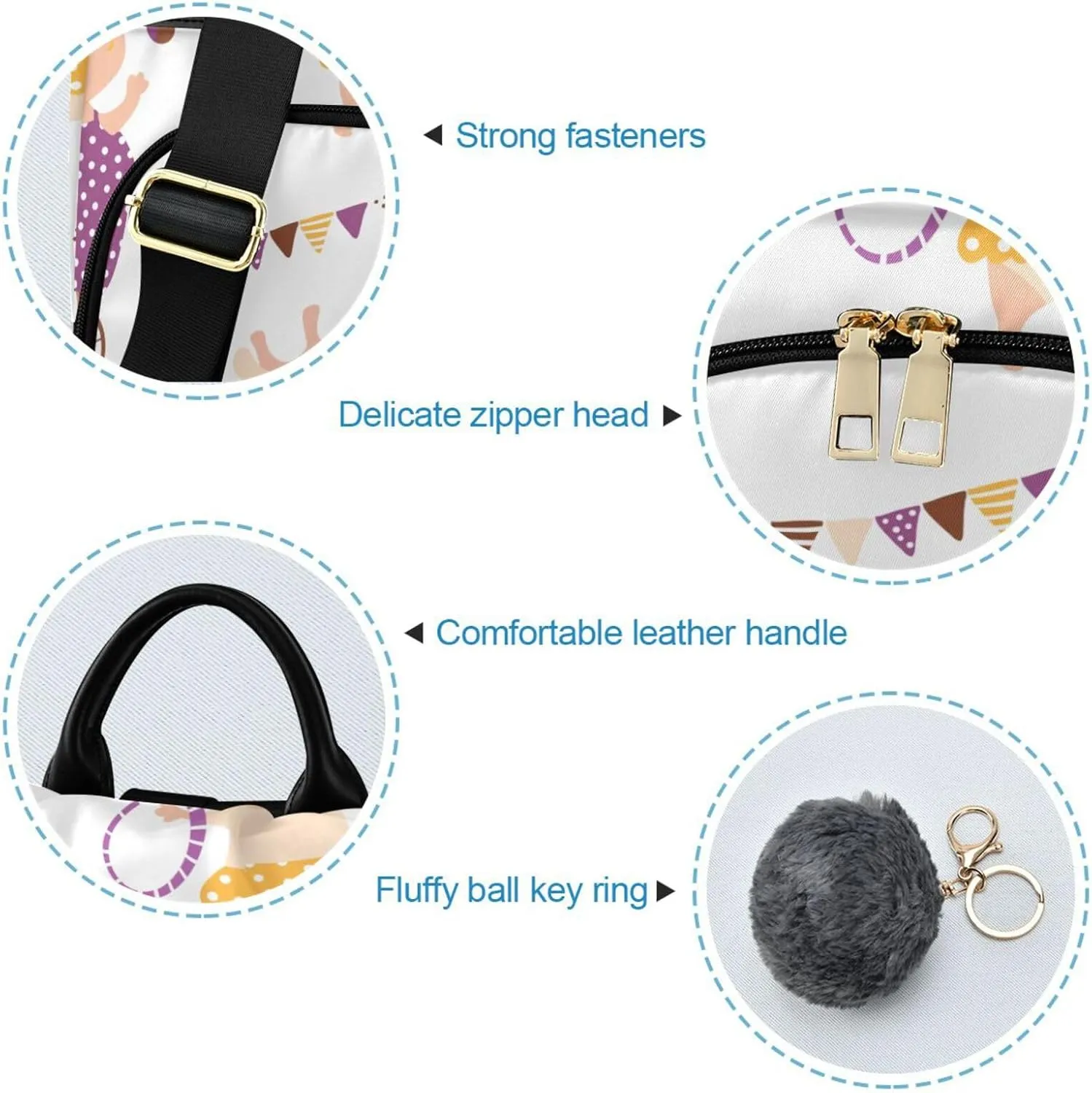 Women Backpack Daypack Casual Shoulder Bag Vintage Anti-theft Travel Backpack Pattern 1