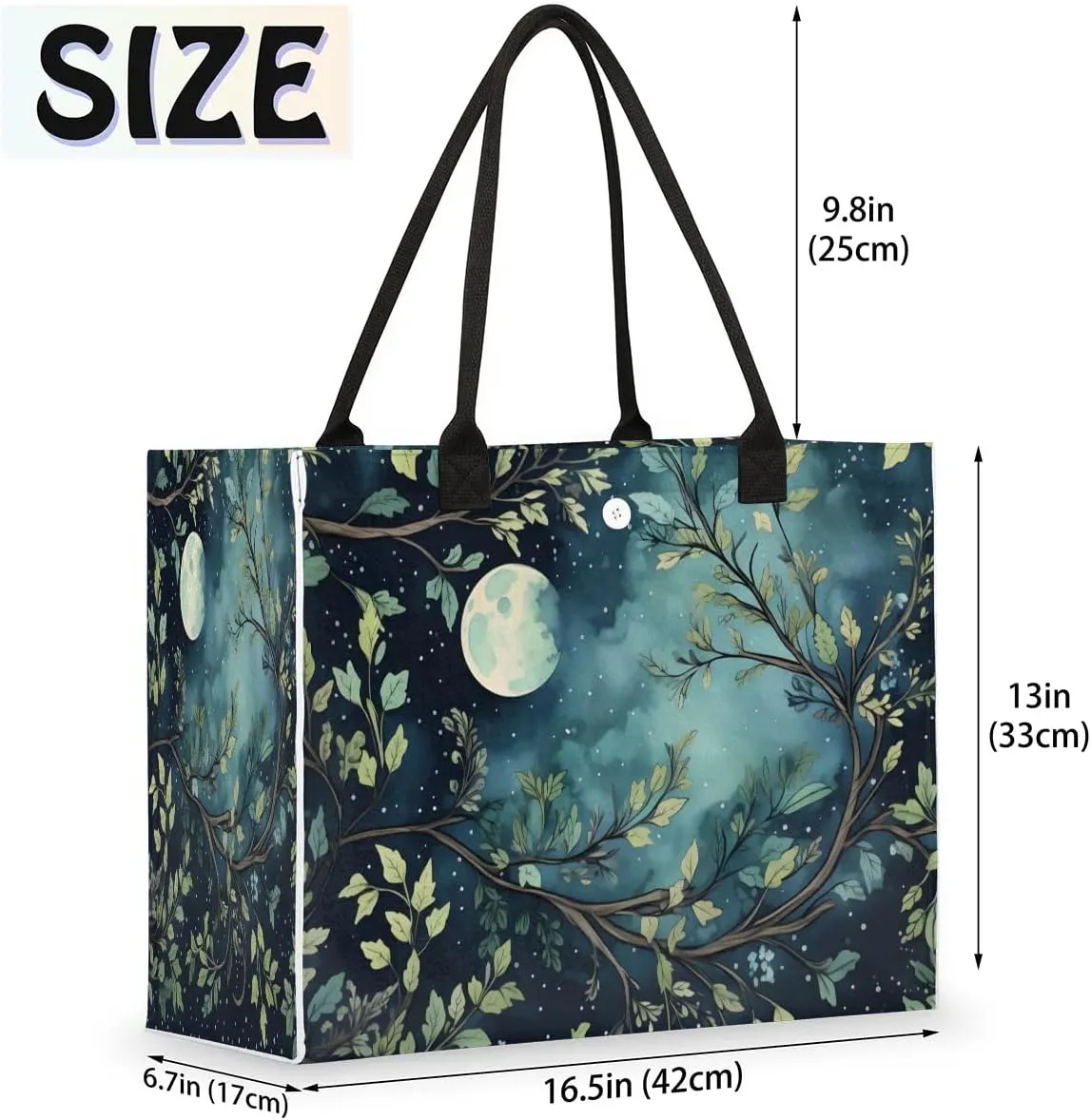 Womens Birthday Gifts Tote Bag Tropical Leaves Beach Bags for Women Handbags